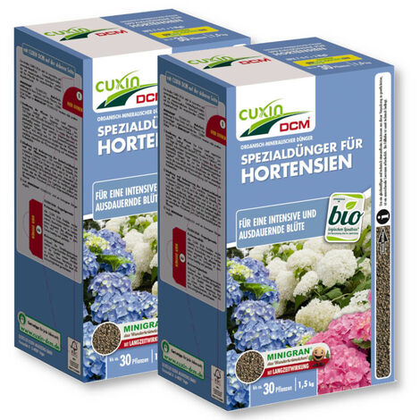 Cuxin engrais pour hortensias 3 kg engrais pour plantes de terre de bruyère, engrais pour rhododendrons, engrais pour azalées