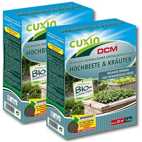 Cuxin Hochbeetdünger Kräuterdünger 3 kg Gemüsedünger Beetdünger Obstdünger