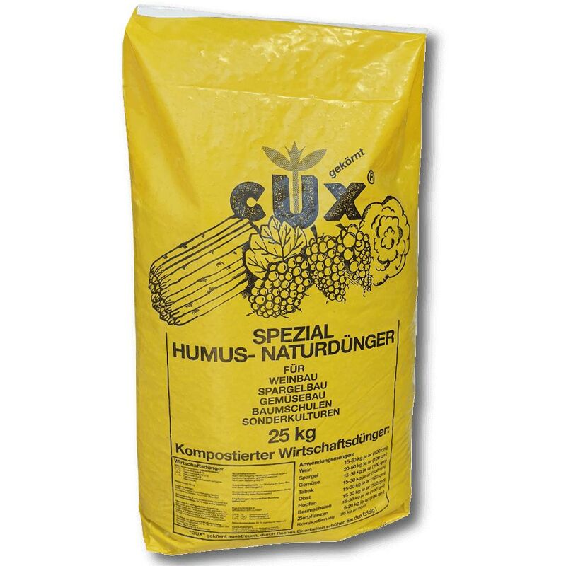 Cuxin - Humuskorn émietté 25 kg engrais de jardin, engrais naturel, engrais universel, légumes
