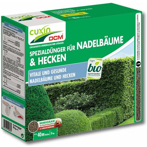 Cuxin Nadelbaumdünger Heckendünger 3 kg Buchsbaumdünger Kirschloorbeerdünger