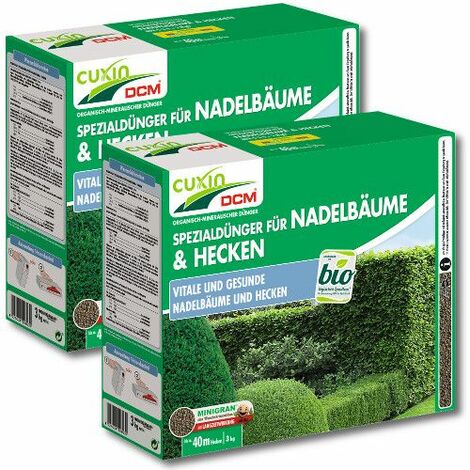 Cuxin Nadelbaumdünger Heckendünger 6 kg Buchsbaumdünger Kirschloorbeerdünger