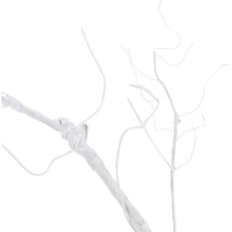 CV13601-1 Branche décorative pour vase, écorce artificielle blanche flexible