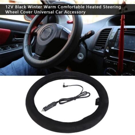 CW01461-Couvre Volant Chauffant Accessoires de Voiture Universels Confortable pour Hiver 12V---SHY