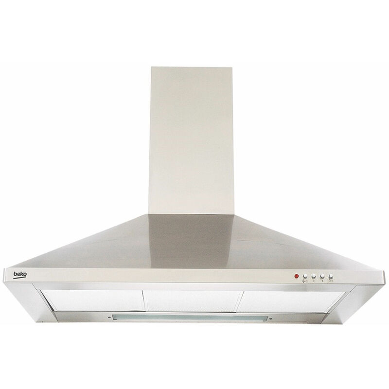 Image of Cappa da parete decorativa 90cm 400m3/h - cwb9441xnh inox Beko