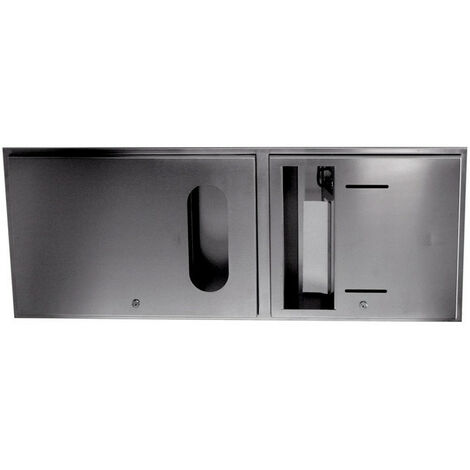 CWS Dispenser combinato in acciaio inossidabile UP m Dispenser di sapone/crema in schiuma
