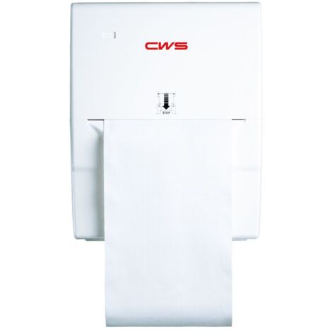 CWS HeavyDuty 102er Stoffhandtuchspender mit Schloss HxBxT 476,1x387,3x259mm, Weiß