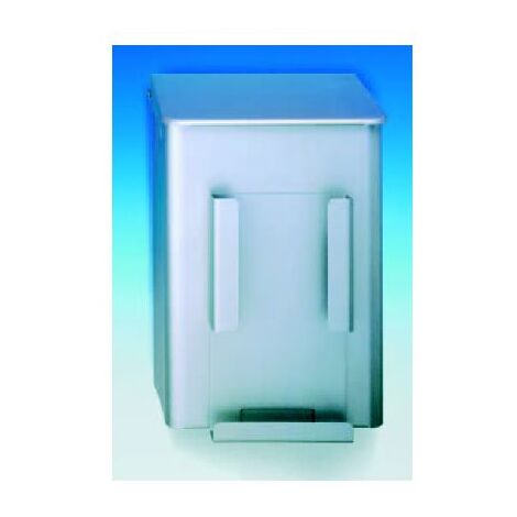 CWS Hygienebox mit Papiertütenhalter 6l HxBxT 325x212x184mm, Aluminium eloxiert mattsilber