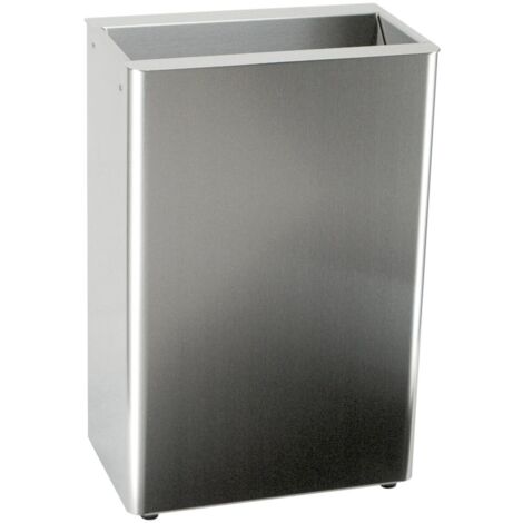 CWS ObjectLine 60 Abfallbehälter 60l Wandmontage HxBxT 604x389x248mm, Edelstahl