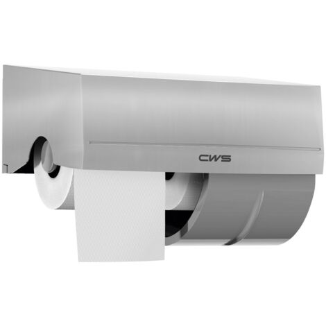 CWS Paradiseline Stainless Steel Toiletpaper Toilettenpapierspender mit Schloss, Edelstahl