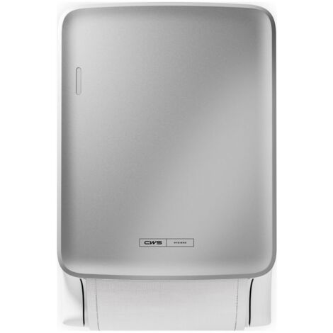 CWS PureLine Panel Silber für Dry, Stoffhandtuchspender