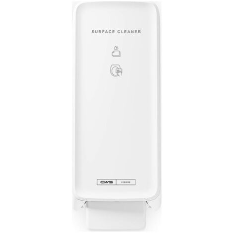 CWS PureLine Surface Cleaner Toilet NT berührungsloser Flächendesinfektionsmittelspender mit Schloss, HxBxT 278x136x123mm, Weiß