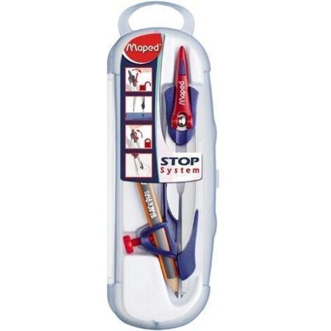 Cx Distribution - Compas avec crayon Maped Stop System : précis et sûr