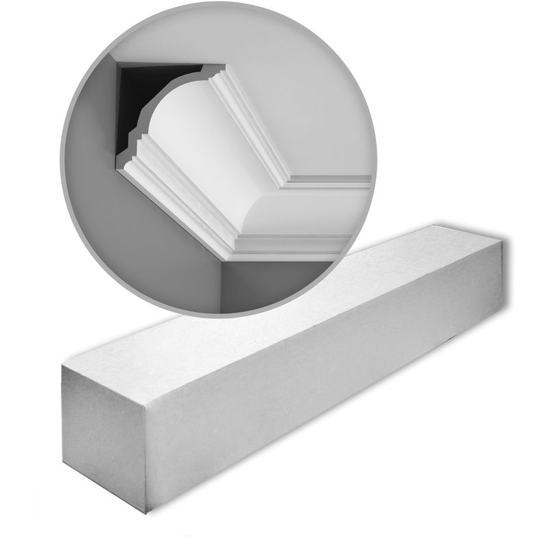 Orac - 1 Box 13 pieces Cornices Mouldings 26 m Decor CX106 axxent - white