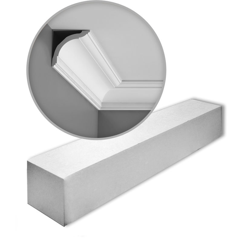 Orac - 1 Box 14 pieces Cornices Mouldings 28 m Decor CX127 axxent - white