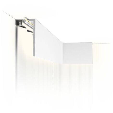 CX217-2600 Ledge profil cache rideau - éclairage indirect - 15,5x5x260cm (h x p x L) - Orac Carton complet