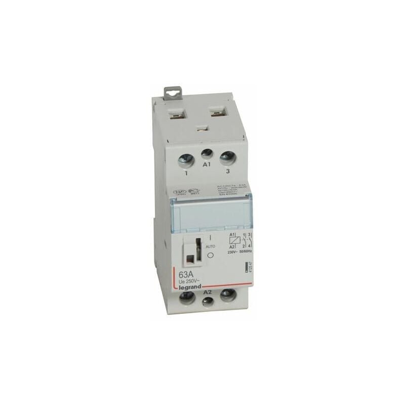 Legrand - Contacteur de puissance CX³ bobine 230V - 2P 250V - 63A - contact 2F - 2 modules