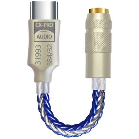 CX31993 Convertisseur numérique-analogique HiFi Type C vers amplificateur de casque 3,5 mm, décodeur audio, B--