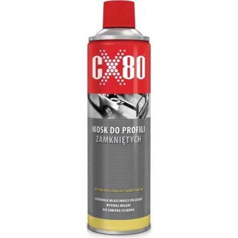 CX80 Cire anticorrosion en spray pour profils fermés de seuils de machines 500 ml
