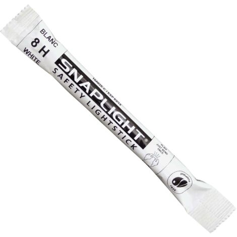 Cyalume 8H - Bastone luminoso Snaplight, 15 cm, colore: Bianco