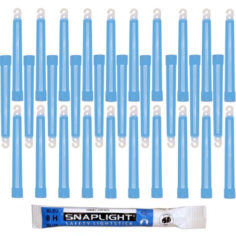 Cyalume Bastone Luminoso SnapLight Glow Sticks 15 cm - Light Sticks molto luminoso con durata di 8 ore - Blu (Sacchetto da 30)