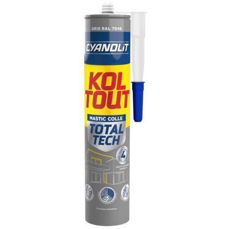 Cyanolit colle gris 290 ml adhérence durable bricolage