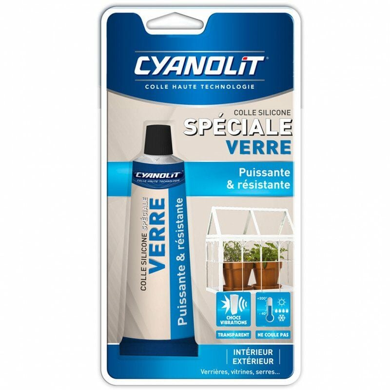 Cyanolit - Colle transparente spéciale Verre 50ml
