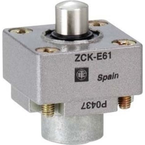 CYBERALL SCHNEIDER ELECTRIC ZCKE61 MÉTAL TÊTE D'INTERRUPTEUR DE POSITION ZCKE, POUSSOIR D'EXTRÉMITÉ RAPPEL DE RESSORT MÉTAL
