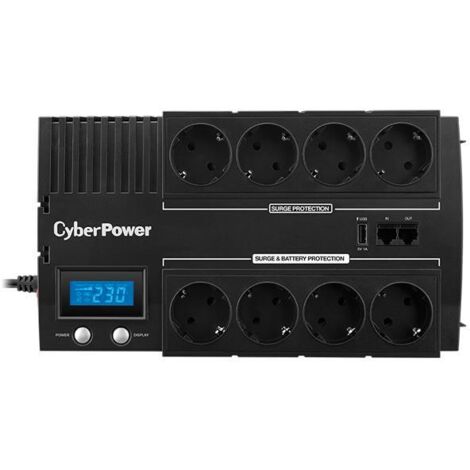 CyberPower BR1200ELCD sistema de alimentación ininterrumpida (UPS) Línea interactiva 1,2 kVA 720 W 8 salidas AC