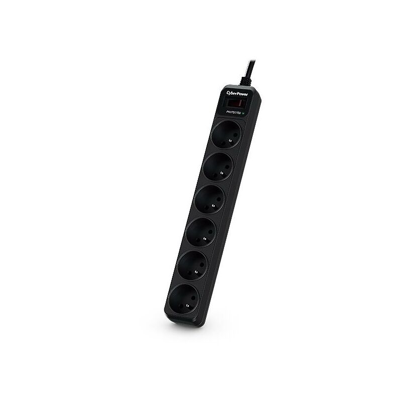 

tracer iii b0620sc0-fr limitador de tensión 6 salidas ac 200 - 250 v negro 1,8 m - Cyberpower