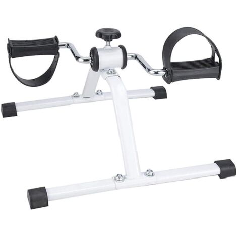 Cyclette da scrivania con pedali, mini cyclette per braccia e gambe, cyclette portatile da scrivania con resistenza regolabile, cyclette pieghevole