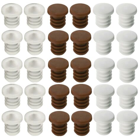 cyclingcolors 10x Ammortizzatore porta gommini gomma silicone 6mm mobili armadio Paracolpi bianco marrone trasparente (Marrone)