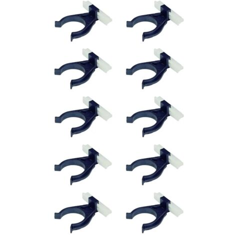 cyclingcolors 10x Gancio per battiscopa zoccolo cucina universale clip piedini zoccalatura plastica zoccolino, Ø 34mm