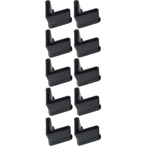 cyclingcolors 10x piedini plastica angolare profilo a L piede Mensola Tappo Cappucci terminali gambe per mobili, 50x50 50mm
