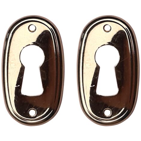 Bocchette Rosette Chiave Cyclingcolors 2pcs - Zama Oro Antichizzato, 21x38mm, Per Mobili Armadi - Foto 8