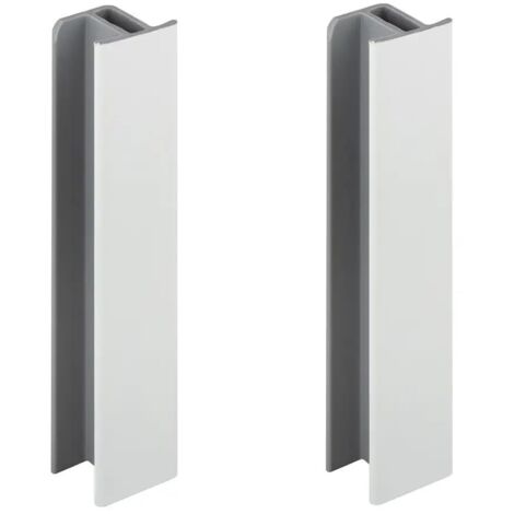 cyclingcolors 2x Connettore Zoccolino Battiscopa 150mm bianco opaco Bordo Mobili Cucina Zoccolo Giunzione multiangolo angolare