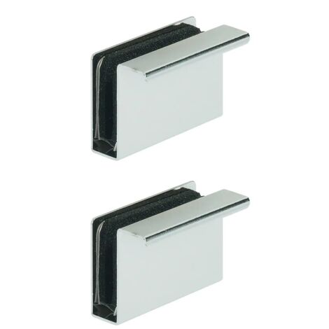 cyclingcolors 2x controparte chiusura scatto magnetica porta anta vetro vertine vetrinetta cerniera morsetto mobili armadio armadietto, 40 x 23mm argento cromo