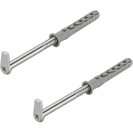cyclingcolors 2x gancio a vite forma di L 5,8mm x 80mm con tasselli M6 intaglio legno muro mobili