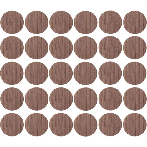 cyclingcolors 30x Copriviti adesivi 20 mm plastica viti copertura coperchi tappi riparazione mobili, Marrone olmo scuro