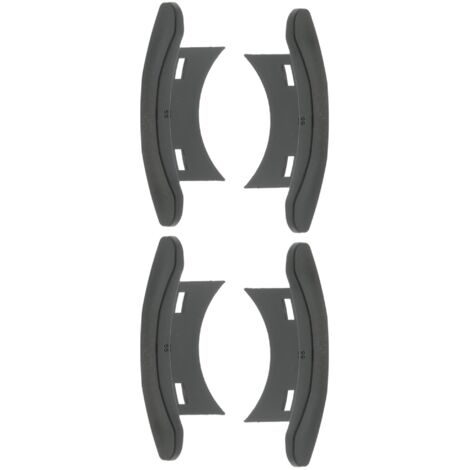 cyclingcolors 4x tappi di copertura guida lamelle persiane tapparelle finestra plastica clip ganci copri, nero per 55 x 13mm e 14mm