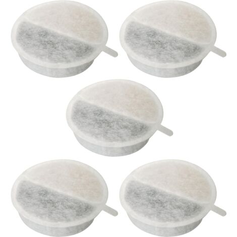 cyclingcolors 5x filtro fontanella per gatti spugna schiuma acqua fontana, rotondo 65mm