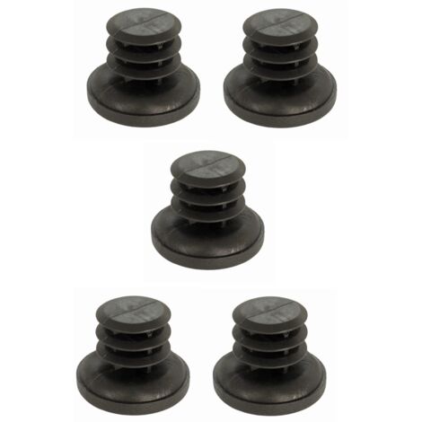 cyclingcolors 5x inserto tappo a lamelle plastica rotondo tappo estremità tubo piedini gambe per mobili (d = 19-20mm)