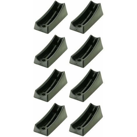 Cyclingcolors – Lot de 8 embouts plastiques noirs pour pieds de chaise Cantilever – Ø tube 22mm – Longueur 71mm – Fixation à vis – Protection sol