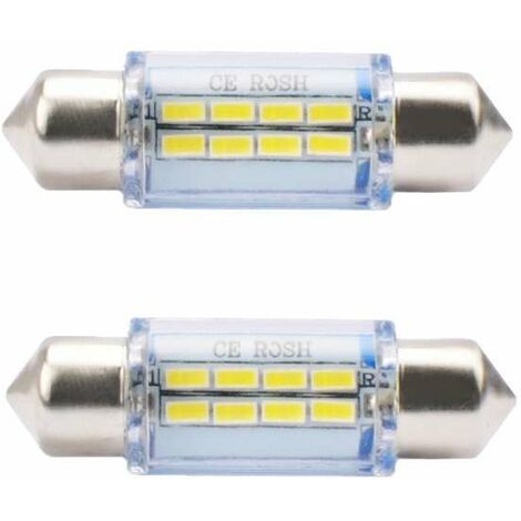 Ampoule Navette Abi AM3730 - Incandescente 3W 12V S8.5 - 10x42mm - Blanche