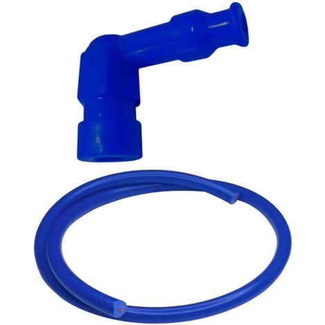 Cyclingcolors – Câble d'allumage antiparasite 7mm x 1m – Connecteur étanche pour tondeuses, débroussailleuses, scooters – Protection contre humidité et saleté