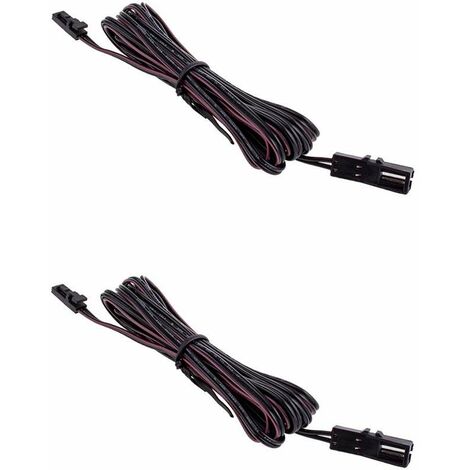 Cyclingcolors – Câble flexible 2x 2m avec connecteur rapide femelle et mâle – Pour ruban LED 12V/24V – Connexion cuisine et salle de bain