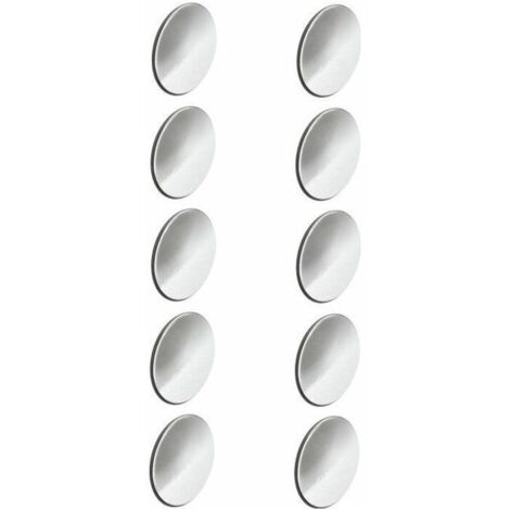 Cyclingcolors – Lot de 10 cache vis autocollants en plastique chrome diamètre 13mm – Épaisseur 0,5mm – Pour masquer trous et imperfections