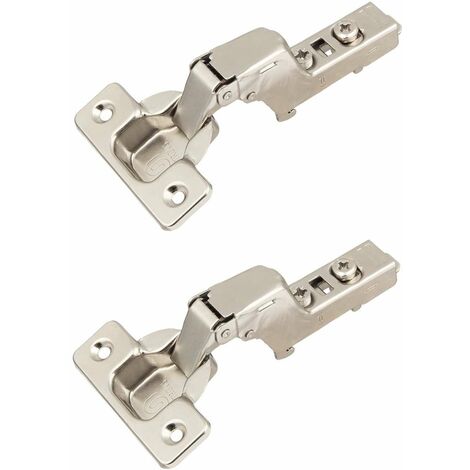 Cyclingcolors – Lot de 2 charnières invisibles à clipser 110° – Pose encloisonnée pour meubles – Installation rapide sans plaque – Haute qualité durable