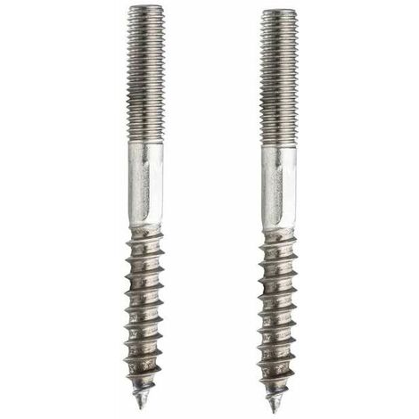 Cyclingcolors – Cheville inox M10 x 80mm pour béton et bois – Acier inoxydable A2 – Fixations robustes pour terrasses et portails – Lot de 2