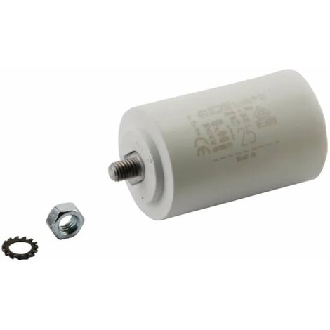Cyclingcolors – Condensateur 25µF 450V Ø45,5mm longueur 109mm – Fixation M8 – Démarrage permanent moteur – 2 cosses pour appareils électriques - FD-2000