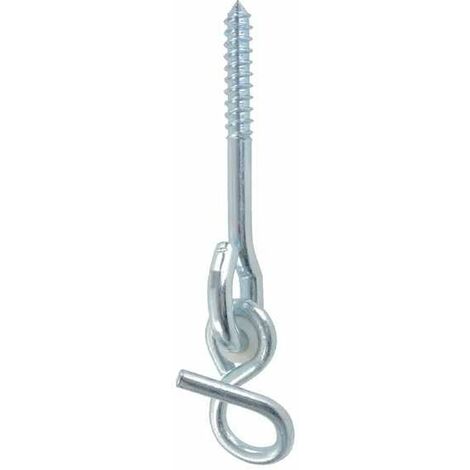 Cyclingcolors – Crochet pour balançoire 12mm acier à visser dans bois – Douille en plastique pour installation facile – Fixation sécurisée portique hamac